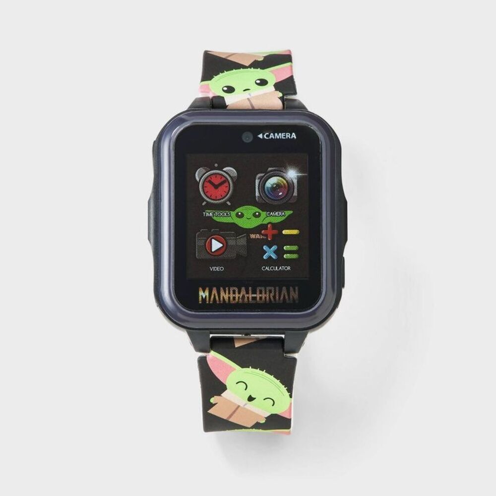 Boys' Mandalorian Light Up Interactive Smartwatch - Black/Green